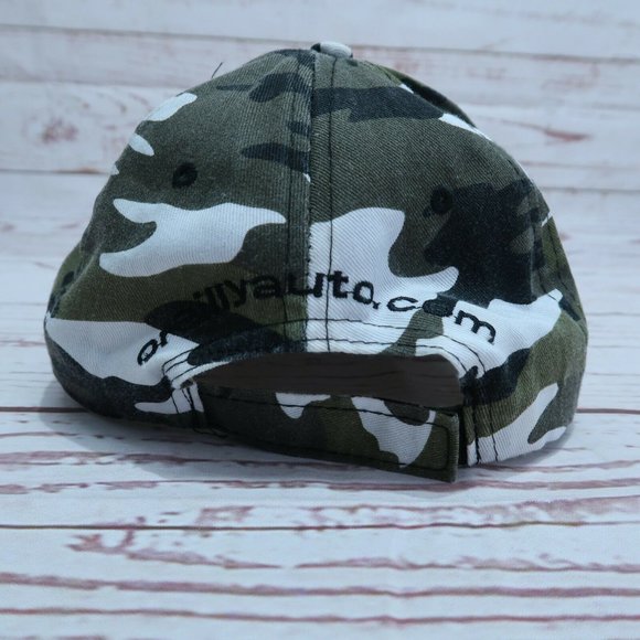 Official O’Reilly Auto Parts Raised Embroidered Logo Camo Hat Cap - Picture 4 of 6